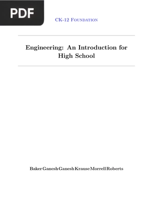 Engineering: An Introduction for High School (Inglés)