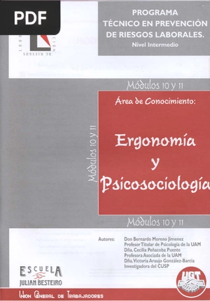 Ergonomía y psicosociología