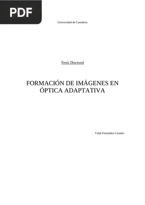 Formación de imágenes en óptica adaptativa