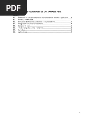 Funciones vectoriales de una variable real (Artículo)