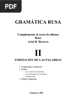 Gramática Rusa II