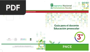 Guía para el docente. Educación preescolar