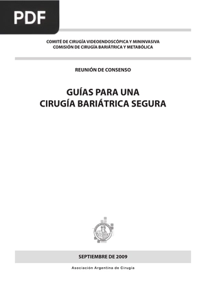 Guías para una cirugía bariátrica segura