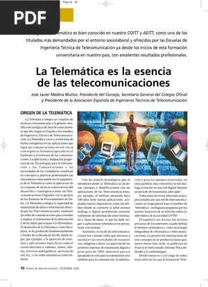 La Telemática es la esencia de las telecomunicaciones (Artículo)