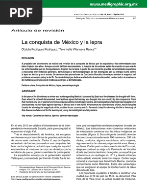 La conquista de México y la lepra (Artículo)