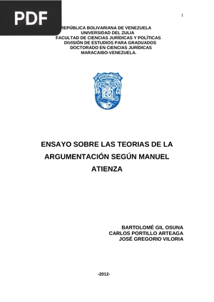 La teoría de la argumentación según Manuel Atienza