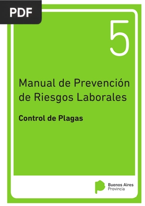 Manual de prevención de riesgos laborales. Control de plagas