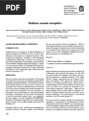 Medicina manual osteopática (Articulo)