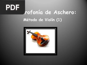 Numerofonía de Aschero: Método de Violín