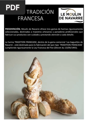 Pan de Tradición Francesa (Artículo)