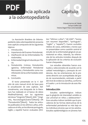 Periodoncia aplicada a la odontopediatría