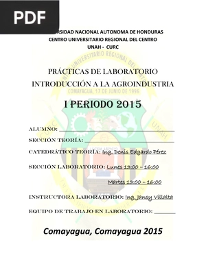 Práctica de Introdución a la Agroindustria