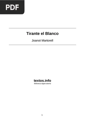 Tirante el Blanco