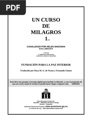 Un curso de milagros