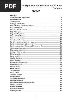 100 experimentos sencillos de Física y Química