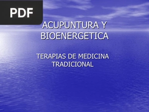 Acupuntura y bioenergetica (Presentación)