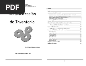 Administración de Inventario