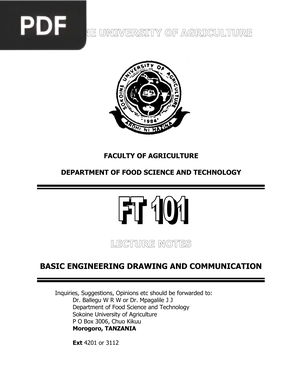 Basic Engineering drawing and comunication (Inglés)