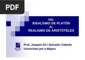 Del Idealismo de Platón al Realismo de Aristóteles (Presentación)