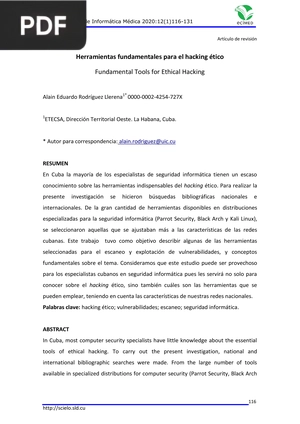 Herramientas fundamentales para el hacking ético