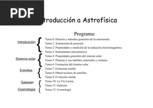 Introducción a Astrofísica (Presentación)