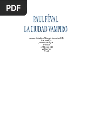 La ciudad vampiro