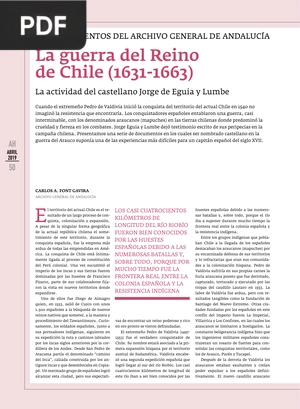 La guerra del Reino de Chile (1631-1663) (Artículo)