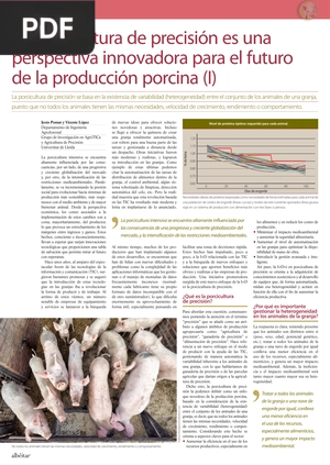 La porcicultura de precisión es una perspectiva innovadora para el futuro de la producción porcina (I) (Artículo)