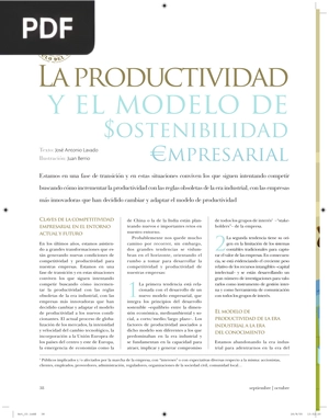 La productividad y el modelo de sostenibilidad empresarial (Artículo)