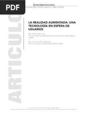 La realidad aumentada: una tecnología en espera de usuarios