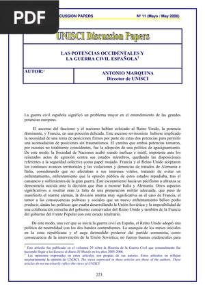 Las potencias occidentales y la guerra civil española (Artículo)