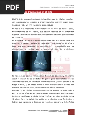 Lesiones traumáticas en el niño