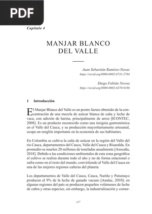 Manjar blanco del valle