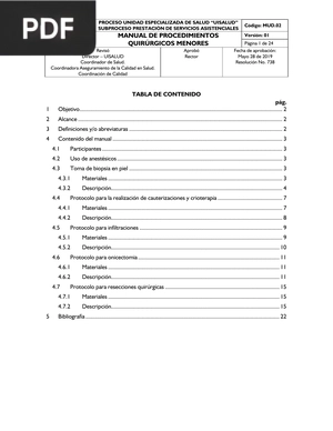 Manual de procedimientos quirúrgicos menores