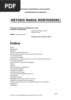 Método María Montessori