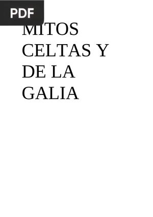 Mitos Celtas y de la Galia (Artículo)