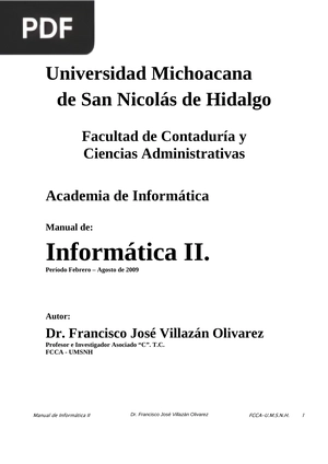 Manual de Informática II