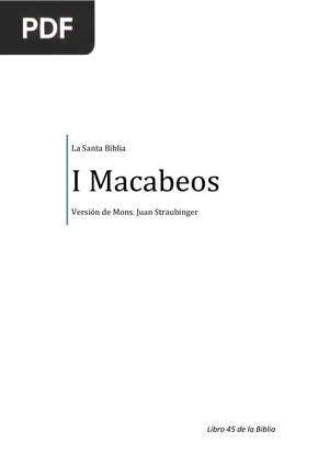 1 Macabeos