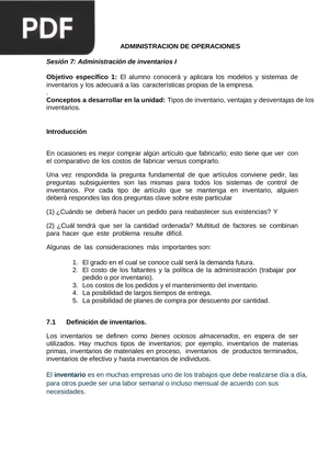 Administración de Operaciones (Artículo)