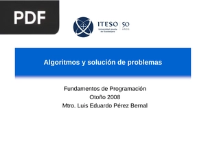 Algoritmos y solución de problemas (Presentación)