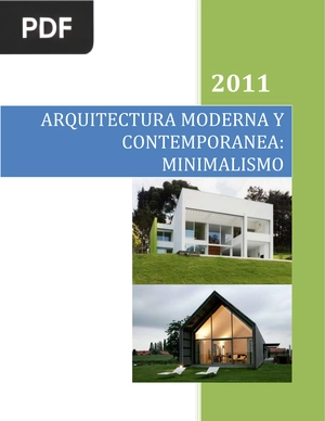 Arquitectura moderna y contemporanea: minimalismo