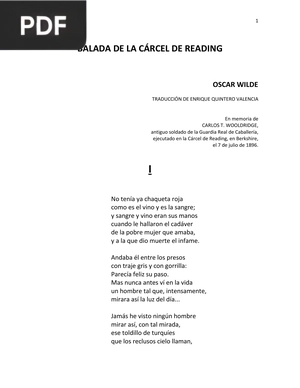 Balada de la cárcel de Reading