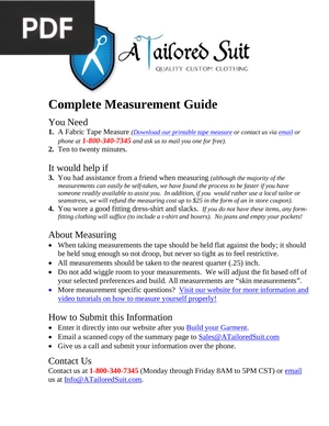 Complete Measurement Guide