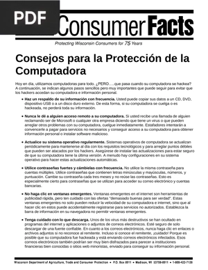 Consejos para la Protección de la Computadora