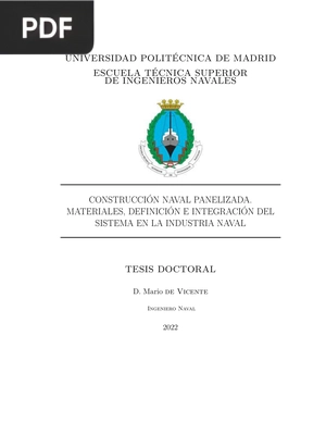 Construcción naval panelizada. Materiales, definición e integración del sistema en la industria naval