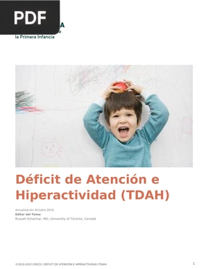 Déficit de Atención e Hiperactividad (TDAH)