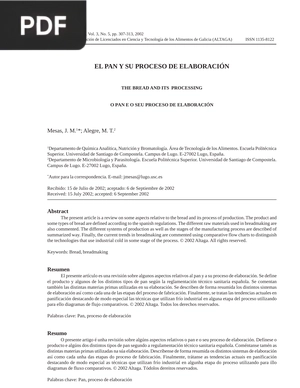 El pan y su proceso de elaboración