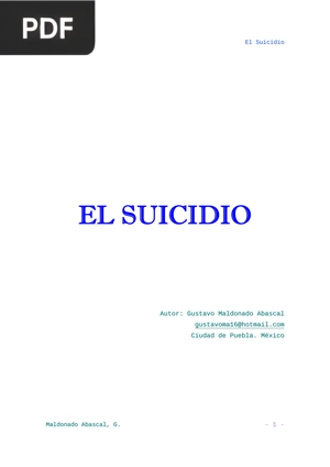 El suicidio