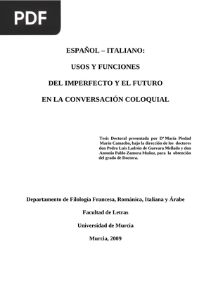 Español-Italiano: Usos y Funciones del Imperfecto y el Futuro en la Conversación Coloquial