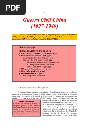 Guerra Civil China (1927-1949) (Artículo)